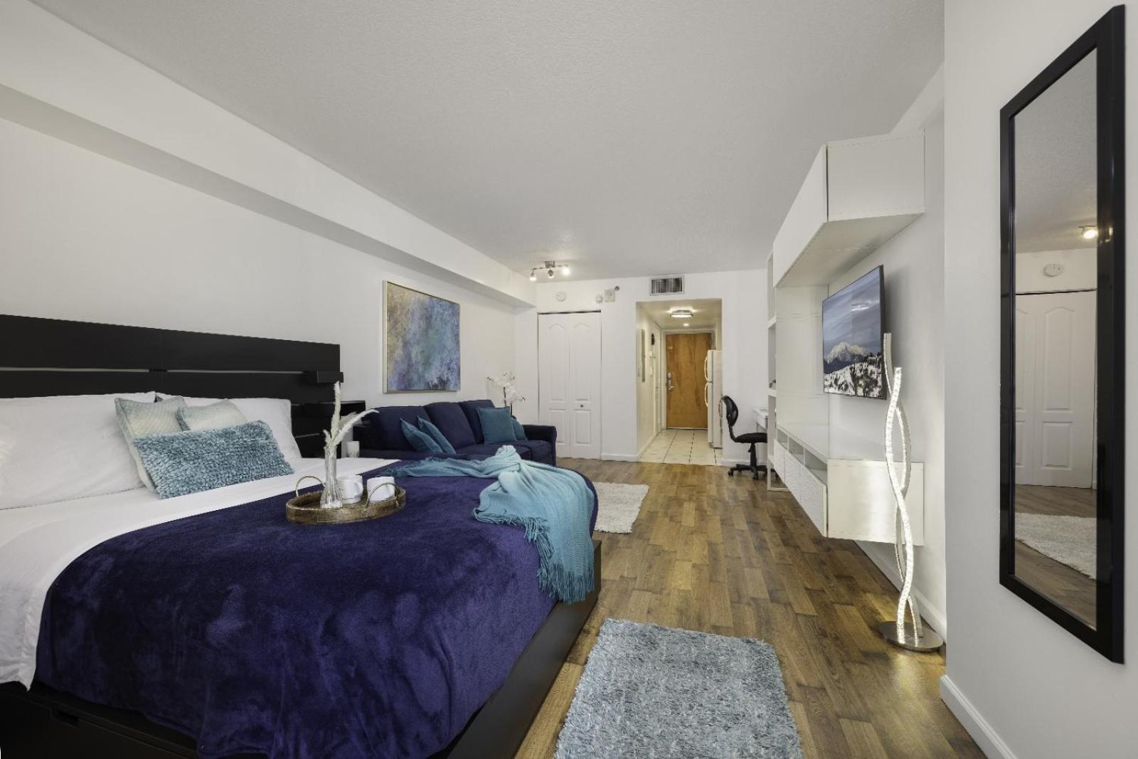 Studios In Brickell With Pool, Gym, Free Parking And Game Room ميامي الغرفة الصورة